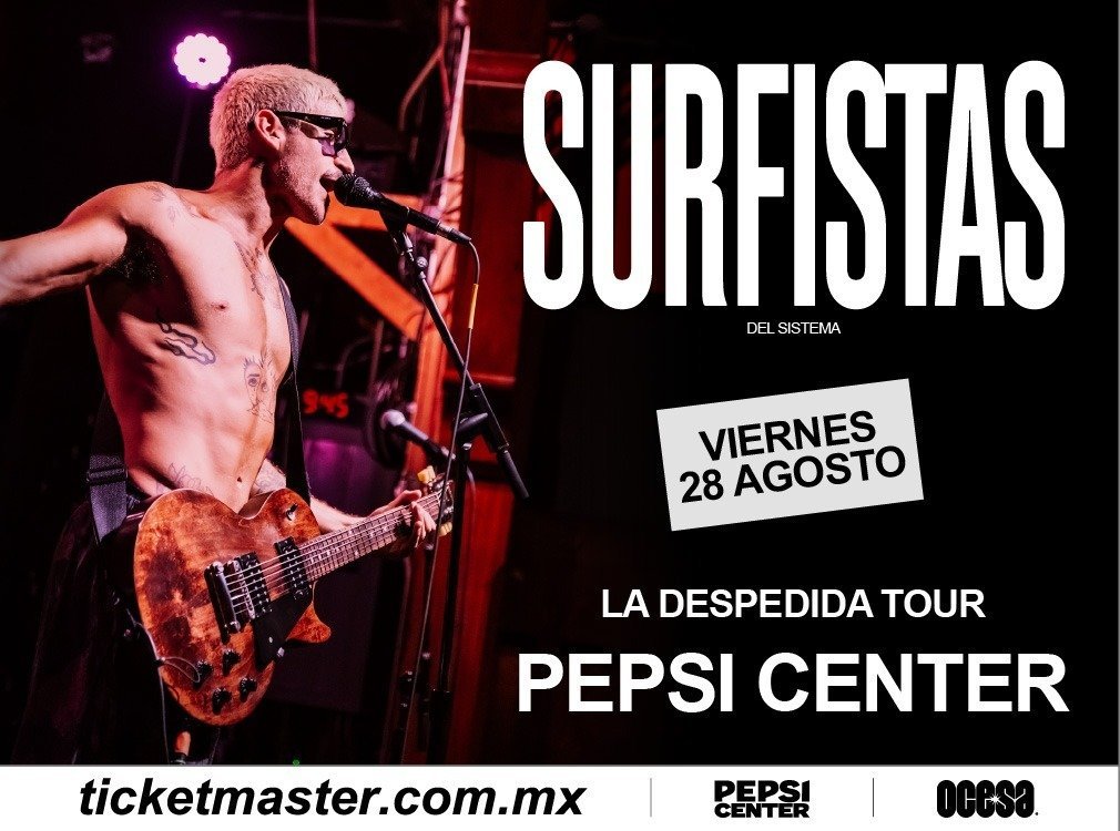 SURFISTAS DEL SISTEMA ANUNCIA SHOW DE DESPEDIDA EN LA CIUDAD DE MÉXICO