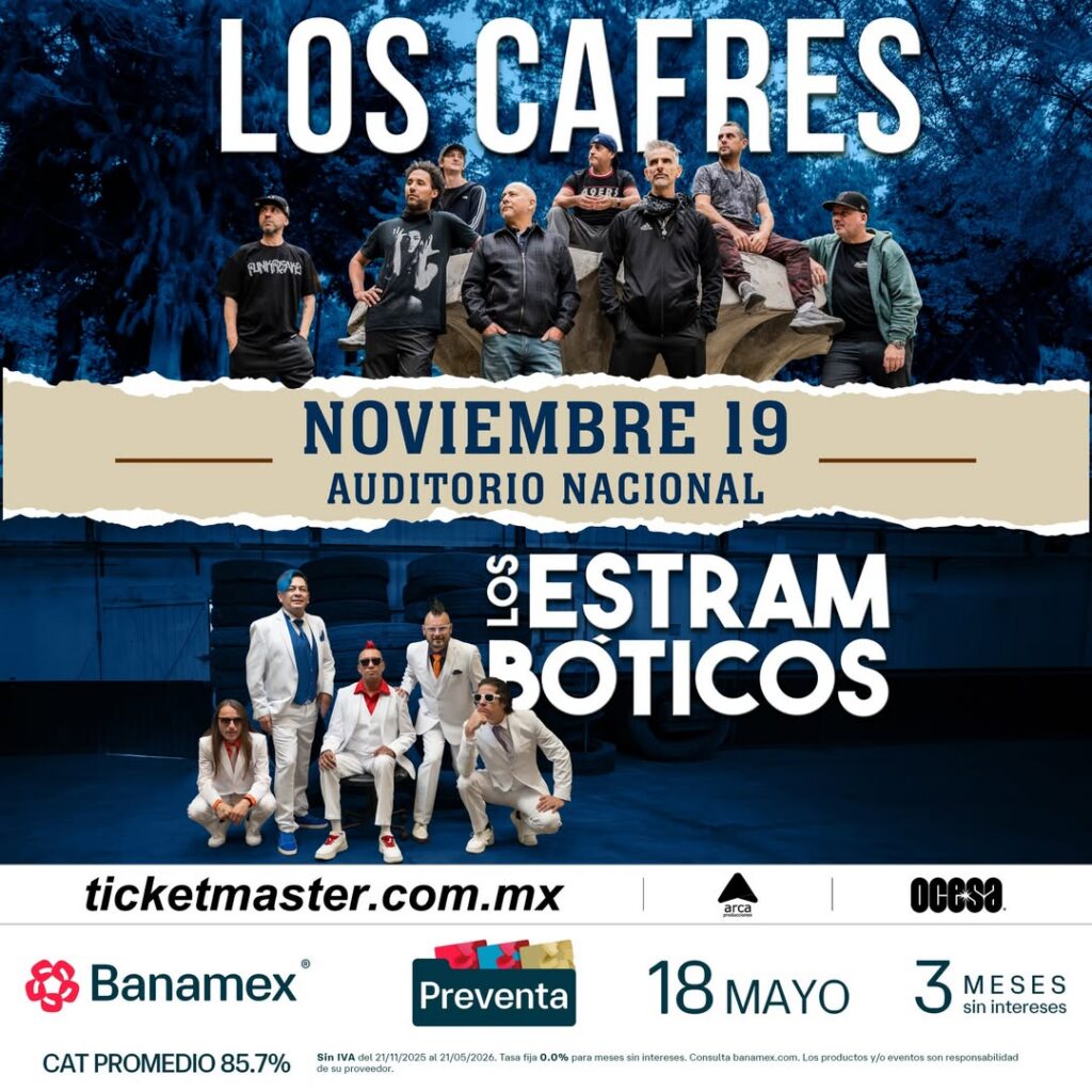 LOS CAFRES Y LOS ESTRAMBÓTICOS LLEGAN A LA CDMX